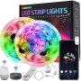 10м - RGB WiFi смарт LED лента с управление през телефон, дистанционно и глас, снимка 1