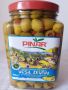 Зелени маслини Pinar 1 кг. с пълнеж от червена чушка, снимка 1 - Други - 45804239