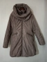 Зимно дамско яке палто кафяво бежово M размер, снимка 1