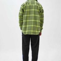 Мъжка връхна риза Pull&Bear, 100% памук, Яркозелена, XL, снимка 2 - Ризи - 45580765