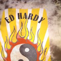 Ed Hardy ин и ян маркова тениска размер Л, снимка 3 - Тениски - 45252080