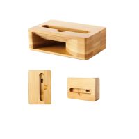 Дървена мобилна стойка, с усилвател на звука, 10x3x6см, снимка 2 - Декорация за дома - 45075808