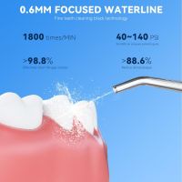Безжичен уред за почистване на зъби Water Flosser, 6 струйни накрайника, IPX7 водоустойчив, 250 ML, снимка 3 - Други - 45099265
