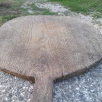 Автентична дървена дъска,лопата за месене на хляб, кръг с дръжка, снимка 5 - Други ценни предмети - 45380066