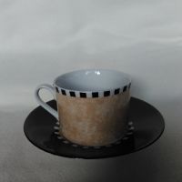 комплект 4 чаши и 4 ри чинийки за кафе, снимка 2 - Сервизи - 45525723