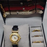 Винтидж кварцов часовник с 4 сменяеми каишки, снимка 1 - Дамски - 45153359
