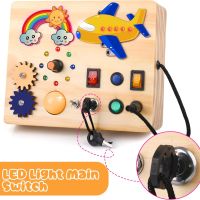 ARANEE Busy Board Baby Montessori Activity Board - Дървена играчка самолет и дъга, снимка 3 - Образователни игри - 45400075