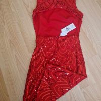 Дамска червена рокля, снимка 3 - Рокли - 45277110