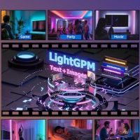 Нова AI LED Лента Lepro S1 150LEDs - 5м, Гласови Команди, Google Assistant, снимка 9 - Лед осветление - 45303611