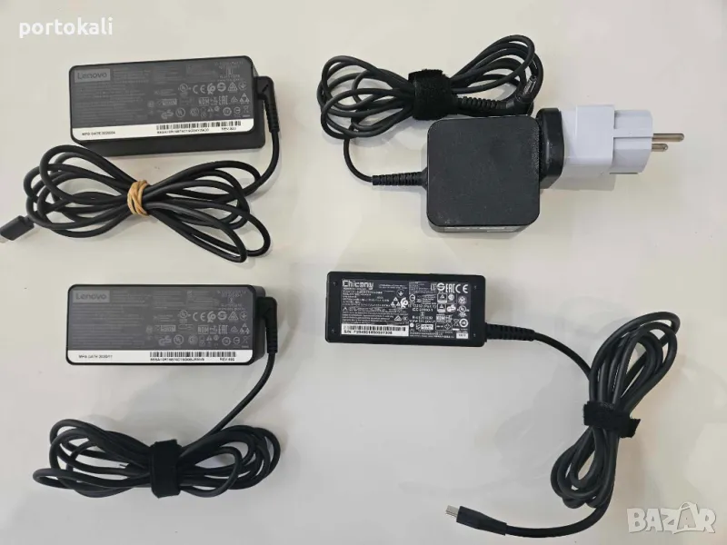 +Гаранция! Зарядно захранване захранващ адаптер лаптоп Lenovo Леново Type C , снимка 1