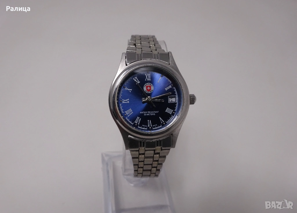 Швейцарски дамски часовник Tressa с верижка от неръждаема стомана, снимка 1