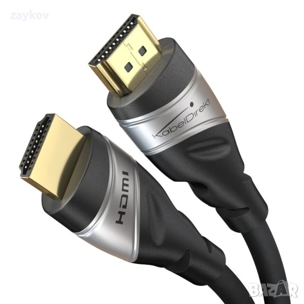 8K ултра високоскоростен HDMI 2.1 кабел – 8K@60Hz 5м, снимка 1