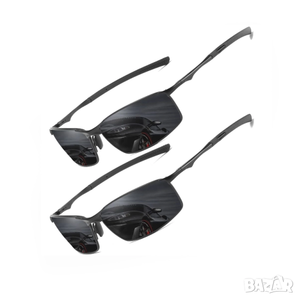 2бр. Поляризирани слънчеви очила UV400, CAT 3 CE, Унисекс, снимка 1