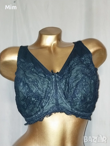 PLAISIR 100 G Черен дантелен сутиен за едра дама , снимка 1