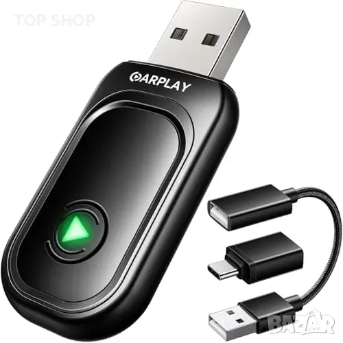 Нов Безжичен CarPlay адаптер - Plug & Play за автомобили 2017+ коли, снимка 1