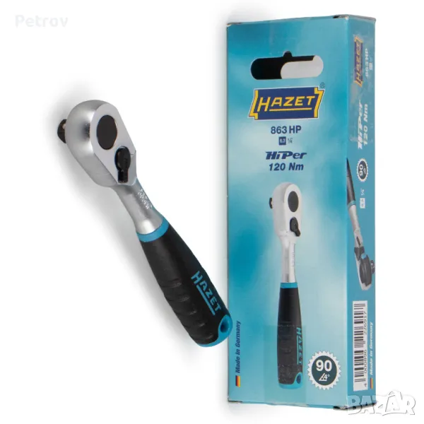 HAZET 863 HP (Hi Per) - MADE IN GERMANY - HIGH PERFORMANCE - 1/4" ЧИСТО НОВА Тресчотка-ПРОФЕСИОНАЛНА, снимка 1