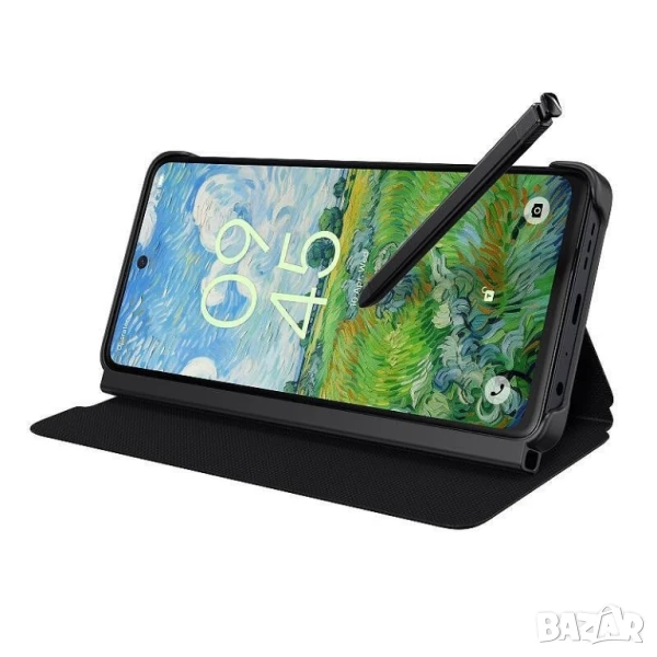 TCL 50/50 Pro Flip Case + S Pen Dark - Moon grey

, снимка 1