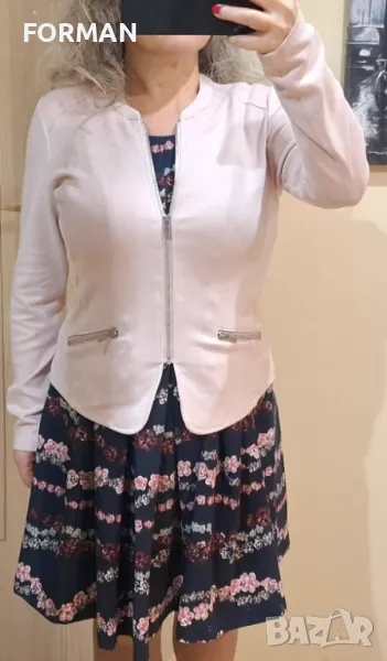 Розово сако с ципове, снимка 1