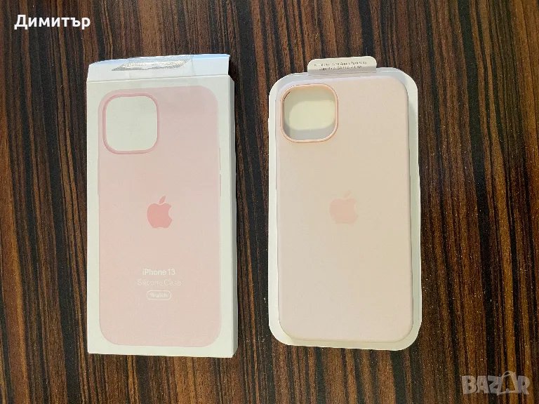 НОВ Розов силиконов калъф Apple за Iphone 13 pink case, снимка 1