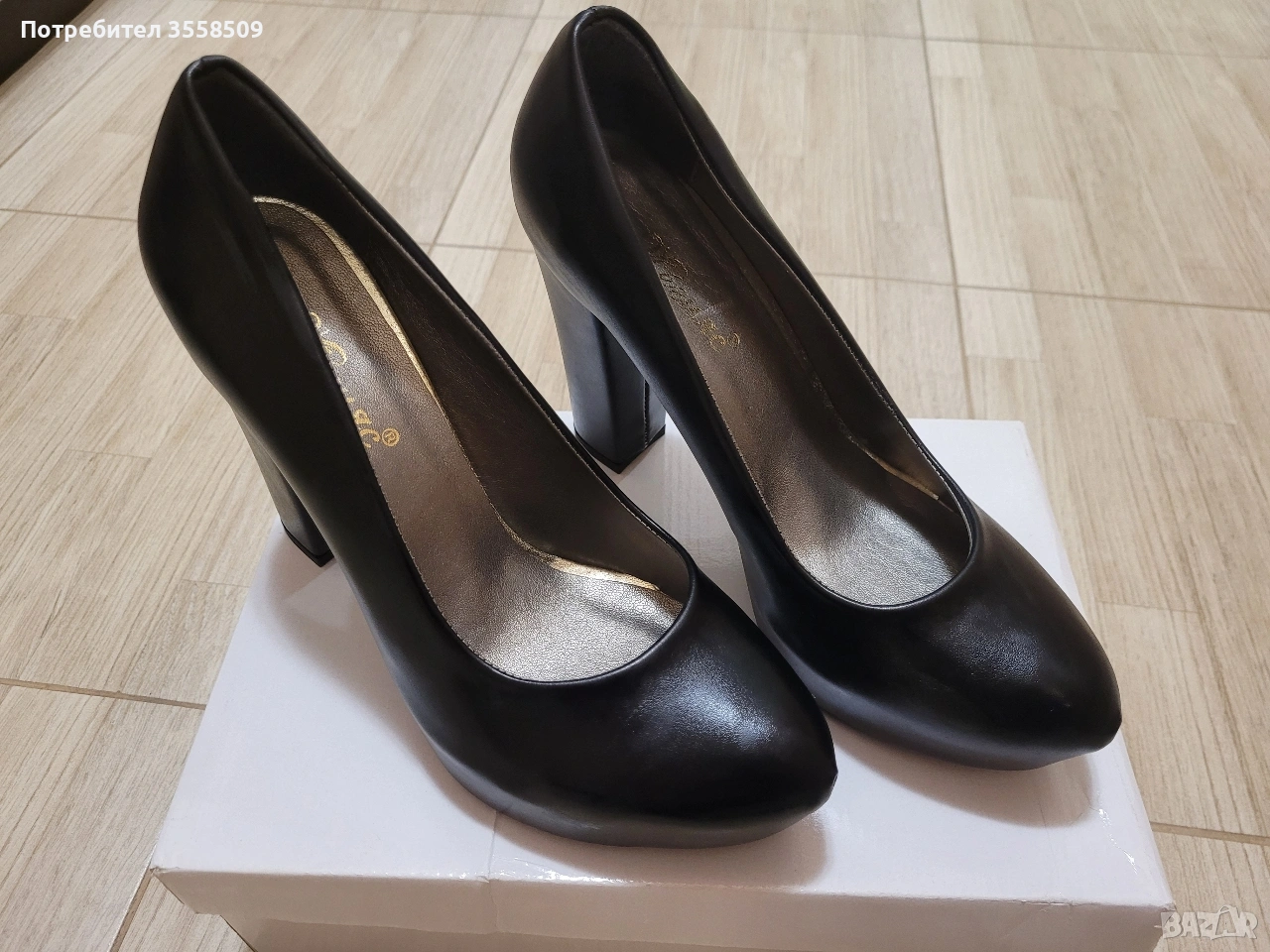 Дамски обувки на висок ток Мегияс, снимка 1