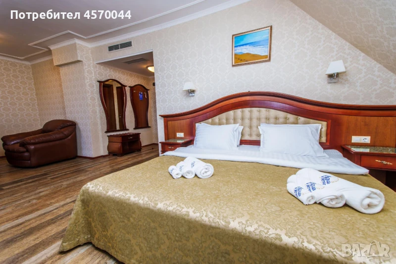 🏷️ 850 лв./месец - хотелска стая с ток, вода, фитнес, паркинг и топъл външен басейн, снимка 1