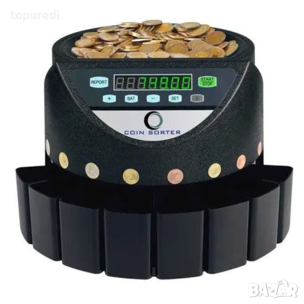 Професионален брояч на стотинки с автоматично сортиране и сумиране, снимка 1