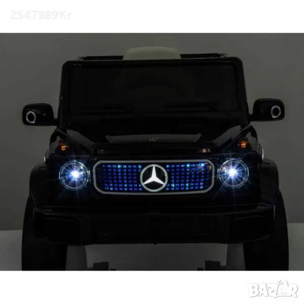 Акумулаторен джип Mercedes EQG Electric G-Class 12V с отварящи се врати меки гуми 4x4, снимка 1