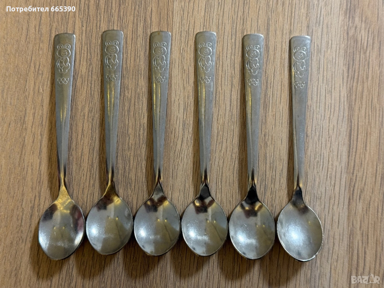 Чаени лъжички от олимпиадата в Москва 1980 , снимка 1