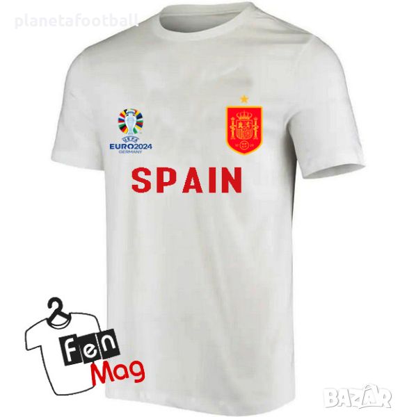 Футболна фен тениска на Испания за EURO 2024!Фен тениска на SPAIN 2024!, снимка 1