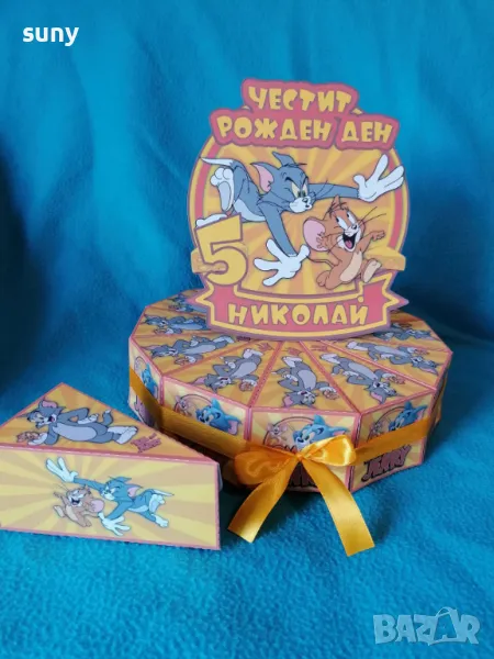 Картонена торта Том и Джери, снимка 1