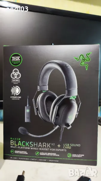 Слушалки Razer Blackshark V2 X USB soundcard (RZ04-04570100-R3M1), микрофон, снимка 1