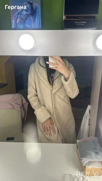 Стилно пухкаво палто, снимка 1