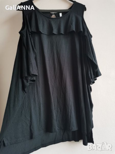 СТРАХОТНА ТУНИКА ЕФЕКТНИ РЪКАВИ 3XL-5XL, снимка 1