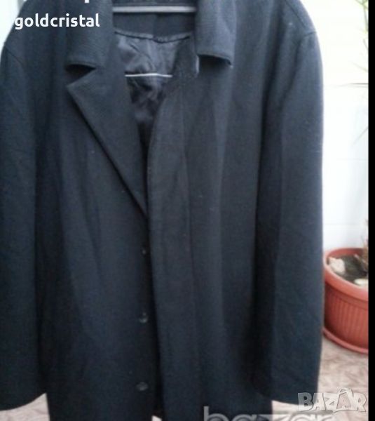мъжко черно палто , снимка 1