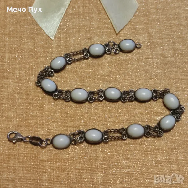 Сребърна гривна (315), снимка 1