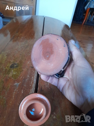 Стара керамична тенджера сувенир, снимка 5 - Други ценни предмети - 53268427