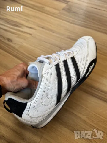 Оригинални кожени маратонки Adidas Goodyear! 44 н, снимка 8 - Маратонки - 49345513