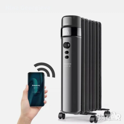 Смарт маслен радиатор Taurus Agadir Connect Malbork 2000W – Управление чрез мобилно приложение, снимка 4 - Радиатори - 53871379