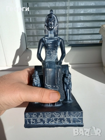 Египетска статуетка-41, снимка 5 - Статуетки - 52476550