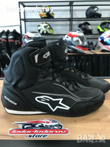 Мото боти ALPINESTARS FASTER-3 BLACK,номер 40.5,като нови, снимка 2 - Аксесоари и консумативи - 45957186