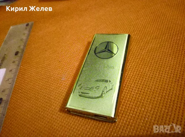 Mercedes-Benz МАРКОВА ПОЗЛАТЕНА МЕТАЛНА ЗАПАЛКА с USB ЗАРЕЖДАНЕ 47071, снимка 4 - Запалки - 47005731