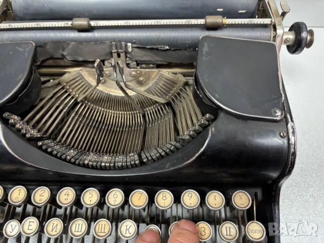 Стара Пишеща Машина Olympia Büromaschinenwerke A.G. 1935–1936 г, снимка 12 - Антикварни и старинни предмети - 53467634