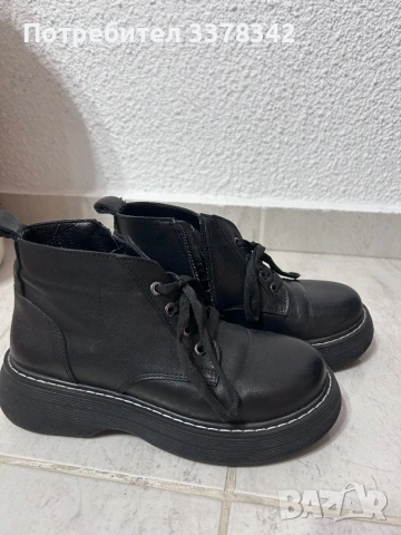 Зимни боти от естествена кожа, снимка 2 - Детски боти и ботуши - 53140733