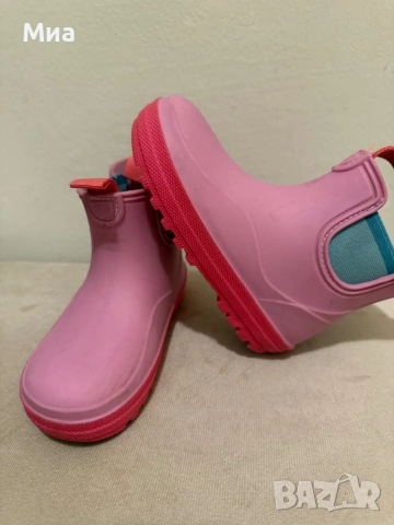 Розови гумени ботуши с ластик Zara, 25 номер, снимка 8 - Детски боти и ботуши - 53296354