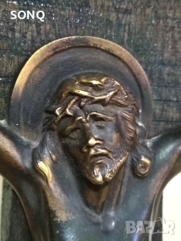 Уникално Старо Разпятие Кръст, снимка 3 - Антикварни и старинни предмети - 52824160