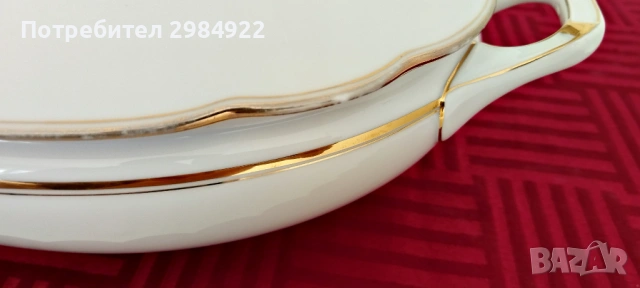 АНТИЧНА БЯЛА КЕРАМИЧНА СУПНИЦА ЗА СУПА В СТИЛ АРТ ДЕКО, JAHRE Kehscherser, Бавария, Германия, снимка 13 - Антикварни и старинни предмети - 53441853