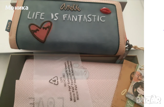 Anekke дамски портфейл / марково портмоне Анеке - Испания, снимка 7 - Портфейли, портмонета - 51045849