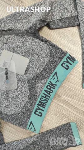 Ново XS Gymshark Дамски топ flex long sleeve crop, снимка 9 - Корсети, бюстиета, топове - 49532419