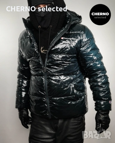 Пухено яке CHAMPION High Shine Puffer Jacket – Размер XL – Ново без етикети, снимка 4 - Якета - 53114199