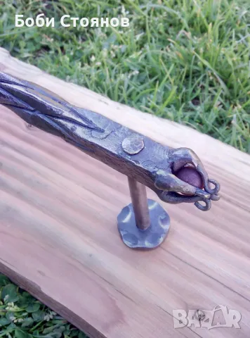 Дръжка от ковано желязо с подвижни топчета , снимка 6 - Други - 50132468